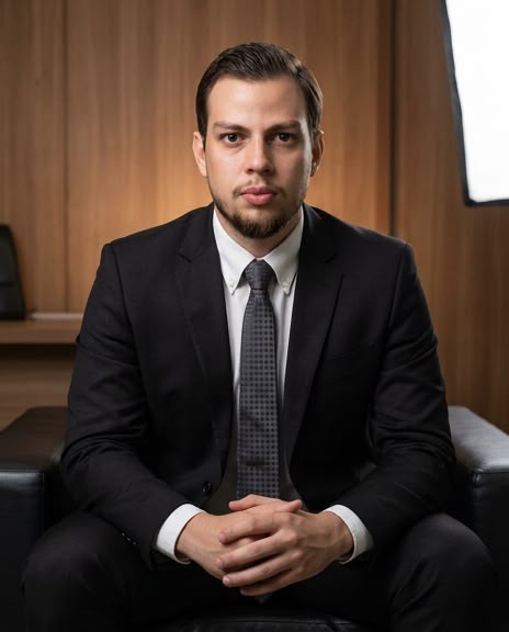 Retrato de Dr. Deusdedith, Advogado Criminalista da Cantuária Sociedade de Advogados
